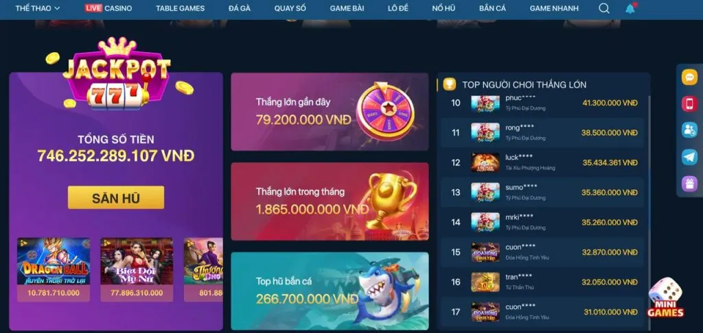 Đa dạng trò chơi tại win88 club